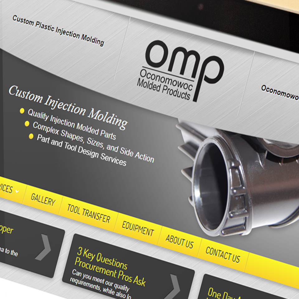 Website design for Oconomowoc Molded Products